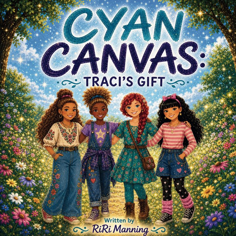 Front cover of Cyan Canvas: Traci's Gift, by RiRi Manning